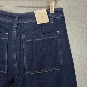 Z Supply NEW Women 28 Rilynn Wide Leg Trouser Jeans Dark Wash Soft Comfy